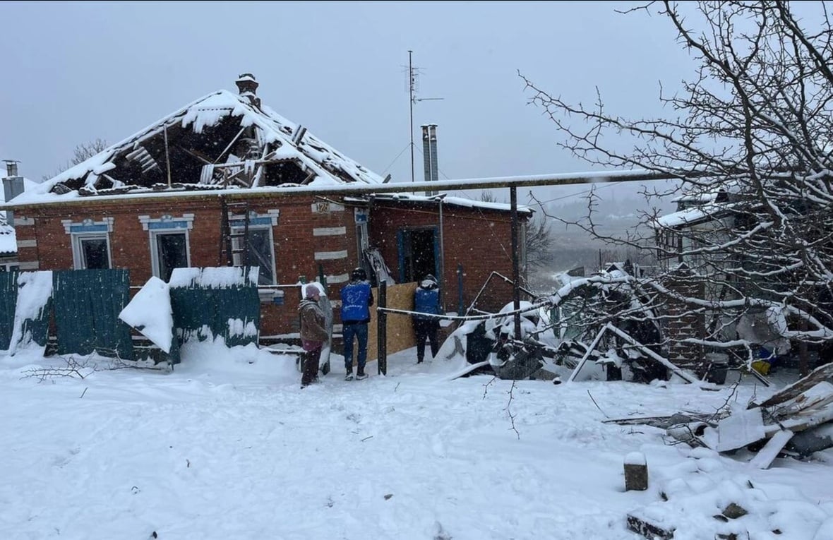 Destroyed house
