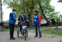 Electric bicycles for the frontline villages