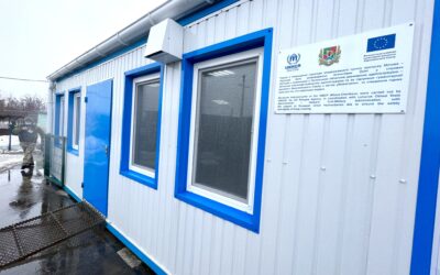 UNHCR helps improve reception and sanitary facilities at Milove border crossing point in eastern Ukraine so people can cross in safety and dignity