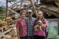 Ukrainian village torn apart by war begins long process of rebuilding