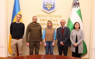 UNHCR, and the Chernihiv Regional State Administration solidify ongoing collaboration in support of people impacted by the war to recover and rebuild their homes and lives.