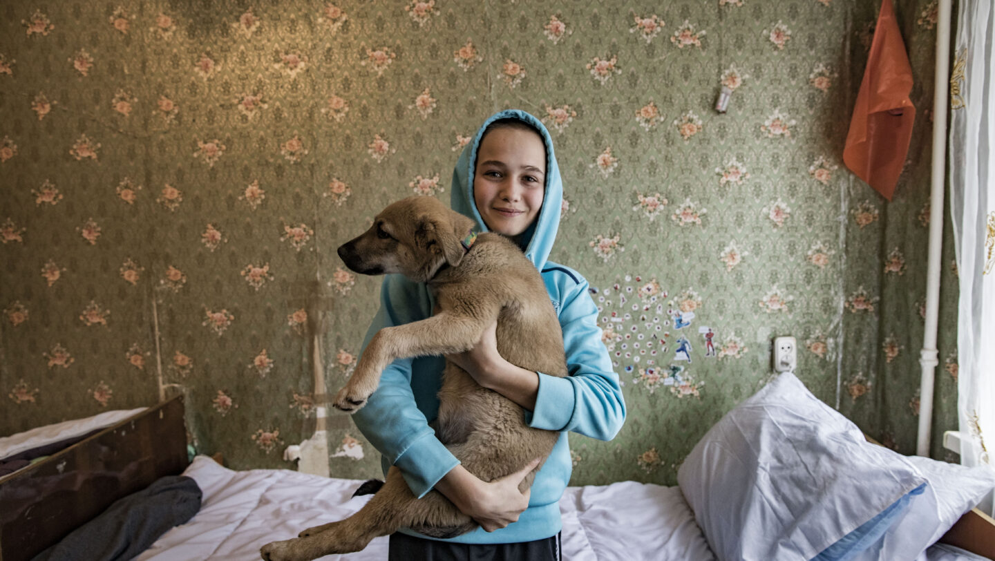Ukraine. Collective centre for internally displaced persons