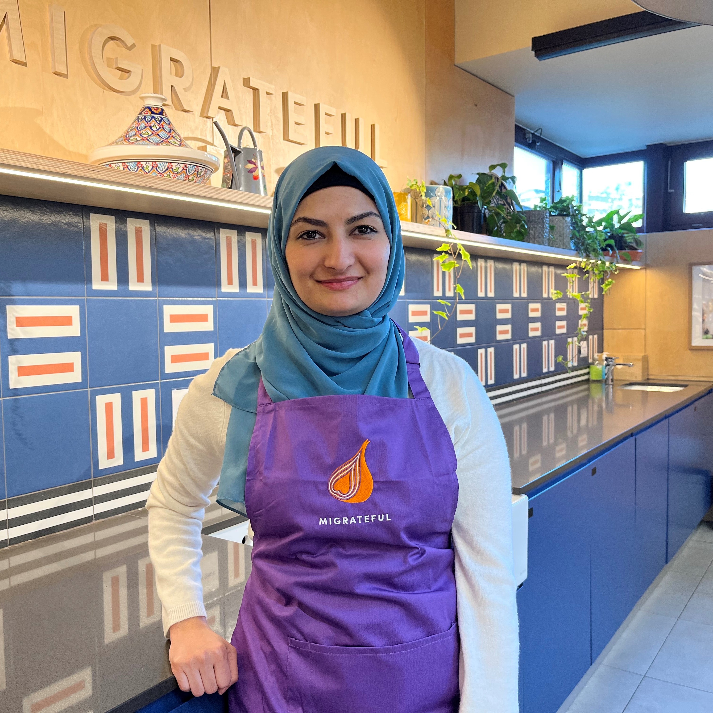 Syrian refugee chef, Amani will be hosting an online cookalong