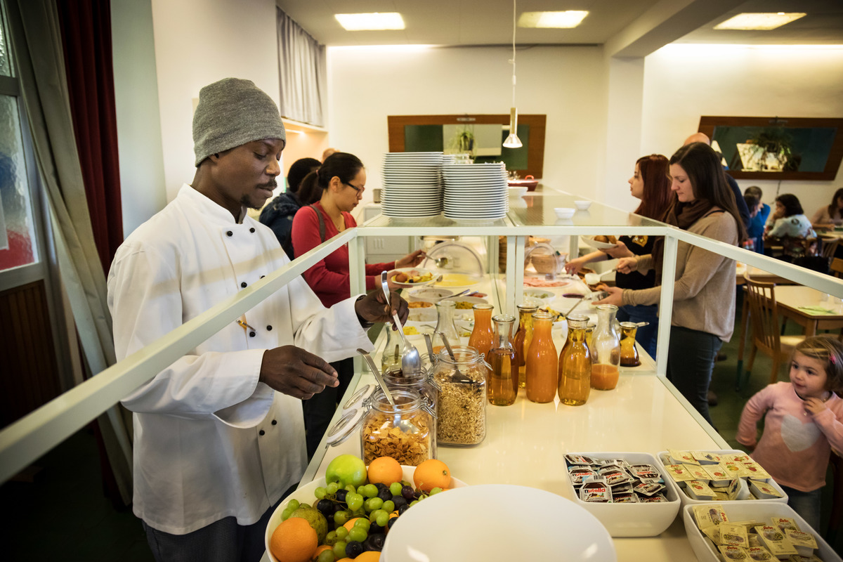 Austria. Refugees welcome globetrotters to Vienna's open-minded hotel