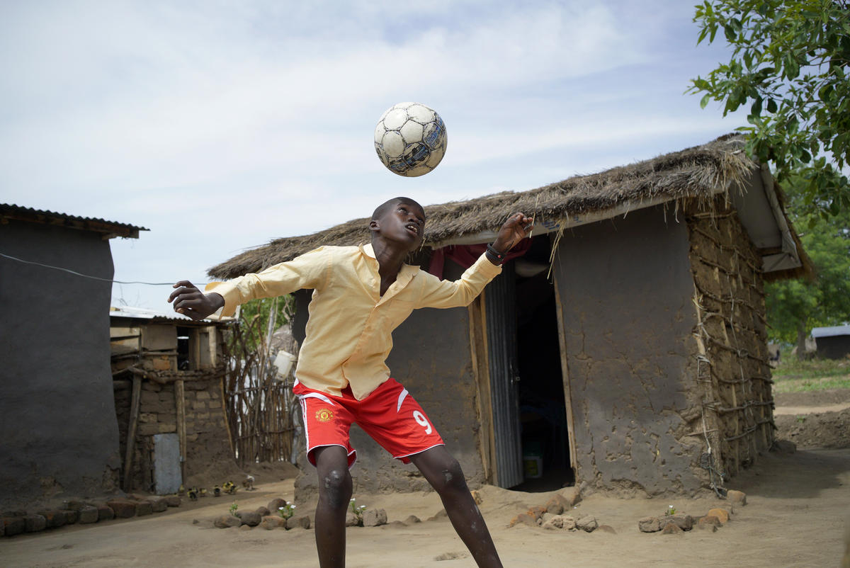 Uganda. Patrick at home before going for the three days training.