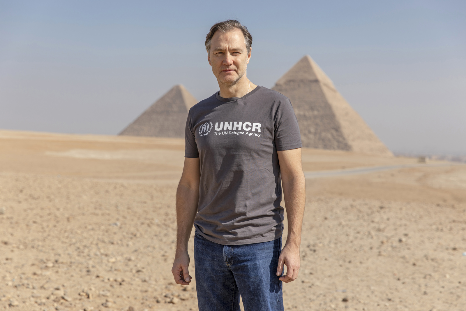 UNHCR Goodwill Ambassador David Morrissey visits Cairo