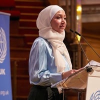 GWA Maya G on stage at UN80 2