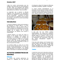 B�nin : �tude de cas : Centre communautaire pour les r�fugi�s