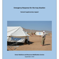 UNHCR Revised Supplementary Appeal – Emergency Response for the Iraq situation - September 2014