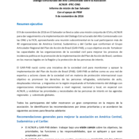 High Commissioner Structured Dialogue on UNHCR‐IFRC‐NGO Partnership- San Salvador Mission Report (in Spanish)