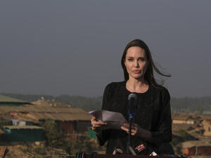 Bangladesh. UNHCR Special Envoy, visit to Rohingya refugees in Kutapalong mega camp in Cox's Bazaar