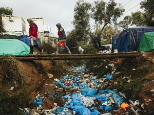 Greek. UNHCR chief urges action over conditions for asylum-seekers on Lesvos