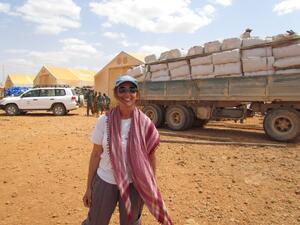 Andrea Ingham in Dollo Ado, Ethiopia. 