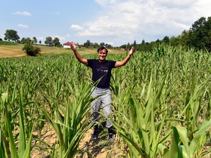 Bosnia and Herzegovina. Asylum seeker from Iran in Bihac