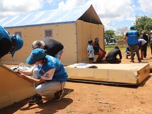 ACNUR donó unidades de vivienda a la comunidad Warao Coromoto, en el Distrito Federal.