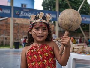 Preservar la cultura warao entre la niñez es uno de los objetivos de las comunidades indígenas de la etnia en Belém.