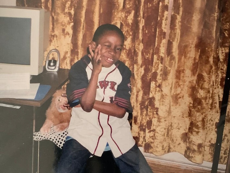  Alphonso Davies as a child