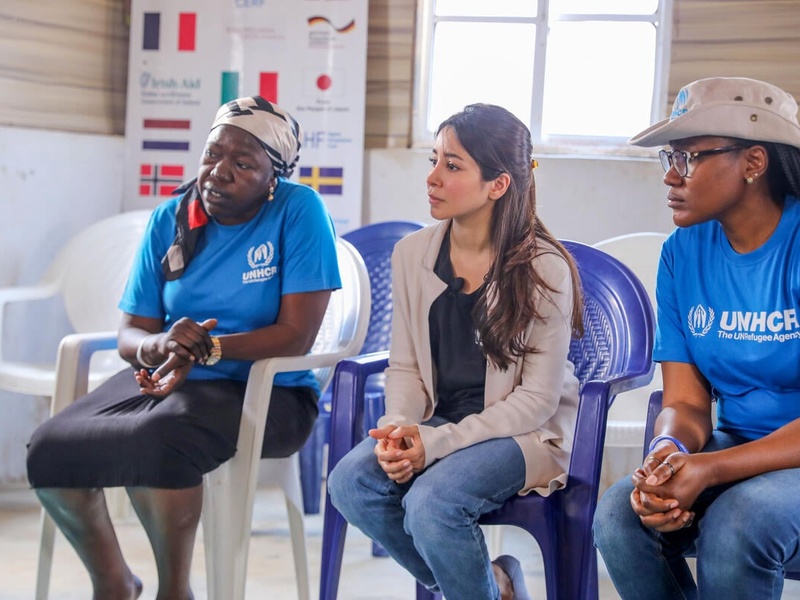 Aseel Omran participates in a focus group discussion in Maiduguri, Borno State, Nigeria.