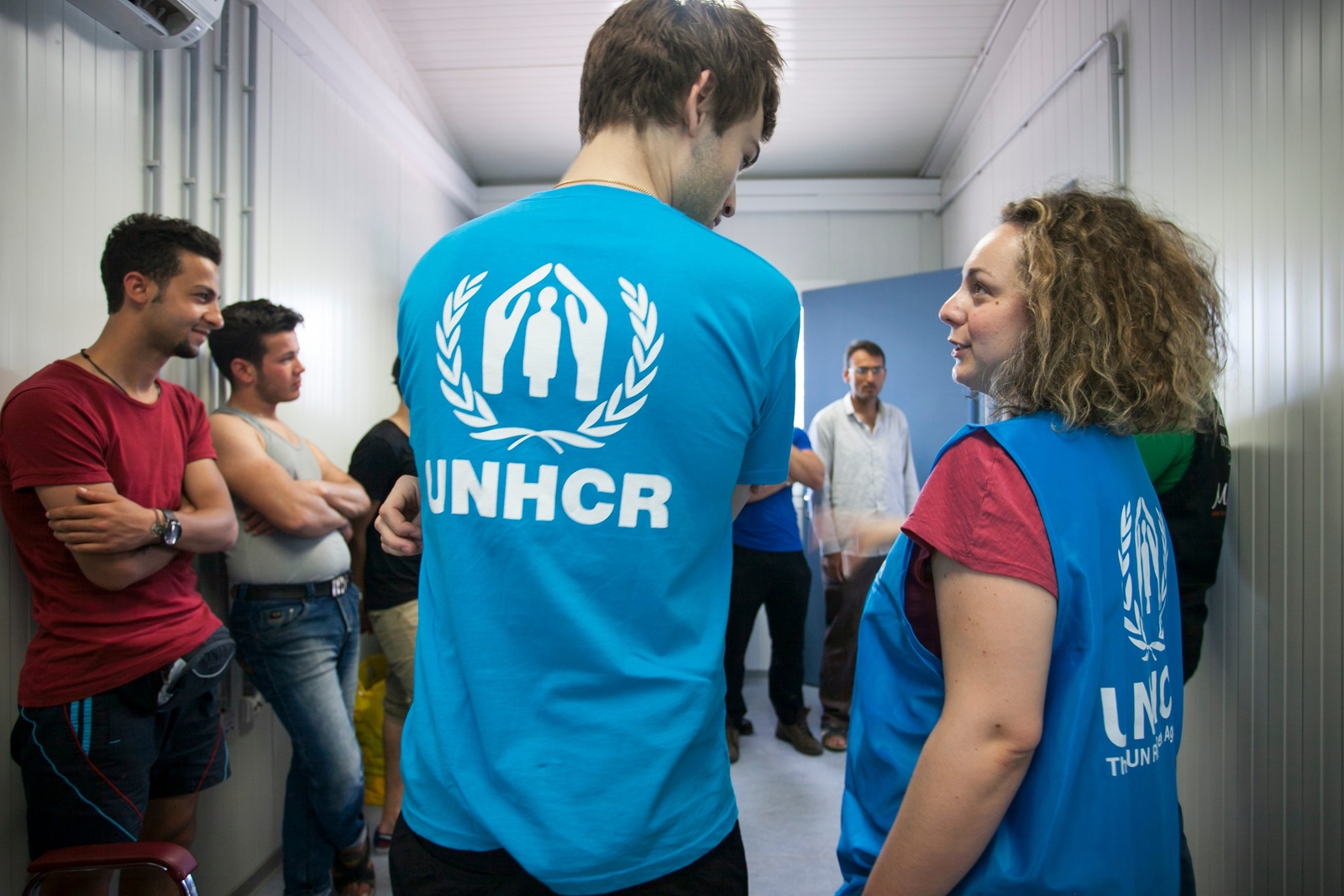 Greece. UNHCR High Profile Supporter Douglas Booth visits refugees
