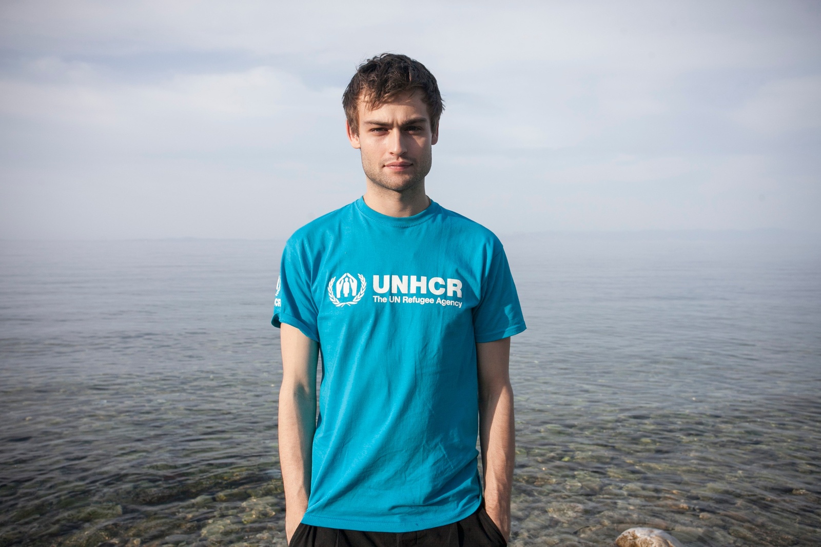 Greece. UNHCR High Profile Supporter Douglas Booth visits refugees