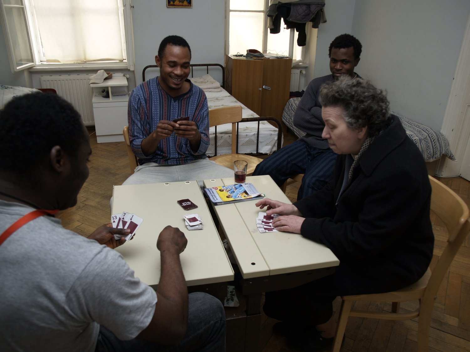 Austria. Refugee shelter founded in private initiative by a Austrian philanthropist Ute Bock