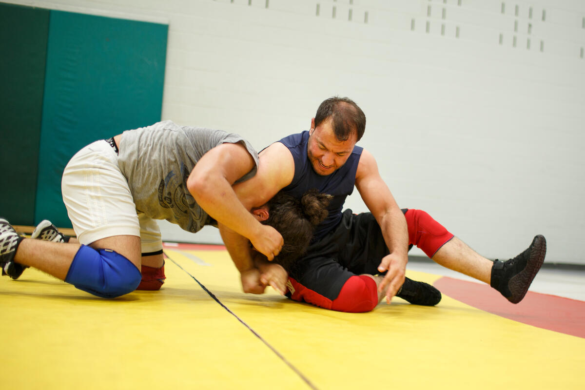 Former Syrian wresting champion ready for second round