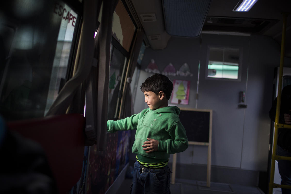 Lebanon. The Fun Bus: fight against child labor