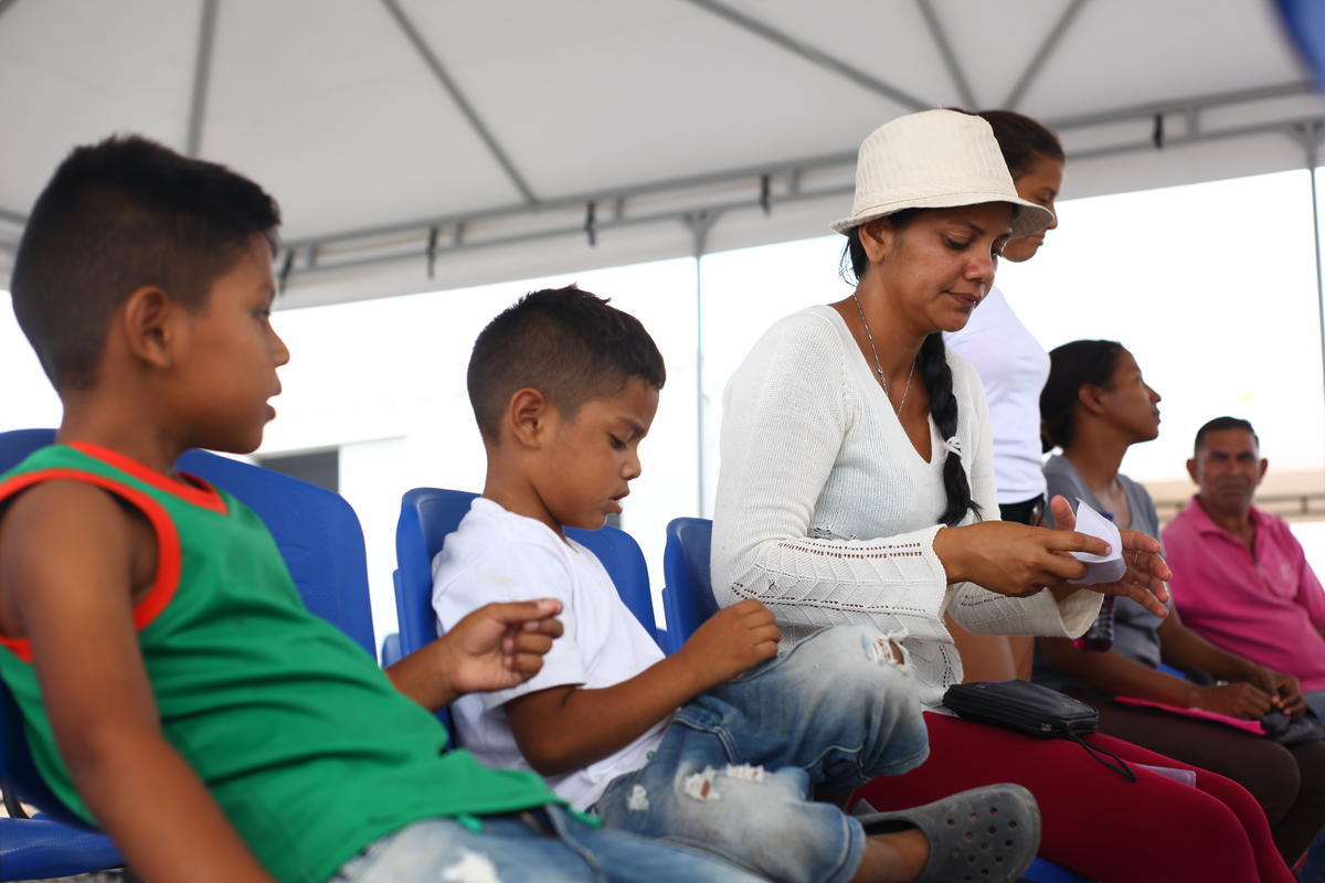 Colombia. Integrated assistance centre receives families living on Maicao streets