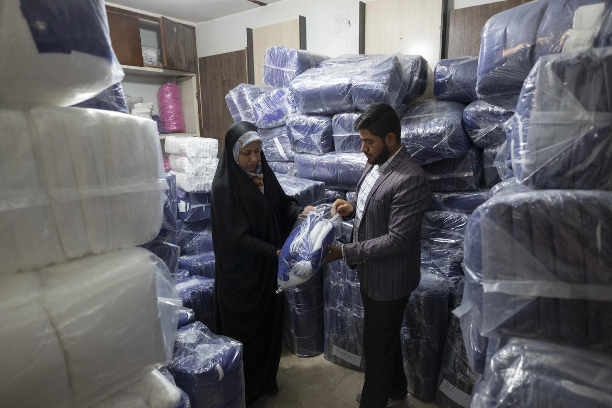 Iran. Afghan widow sets up small business employing fellow refugees