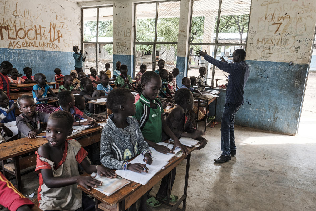 Ethiopia. Refugee teacher believes that education is the key to a brighter future in his homeland of South Sudan