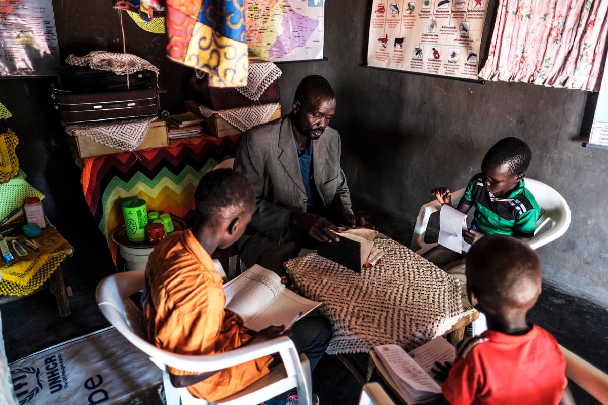 Ethiopia. South Sudanese teacher sets sights on university for his children