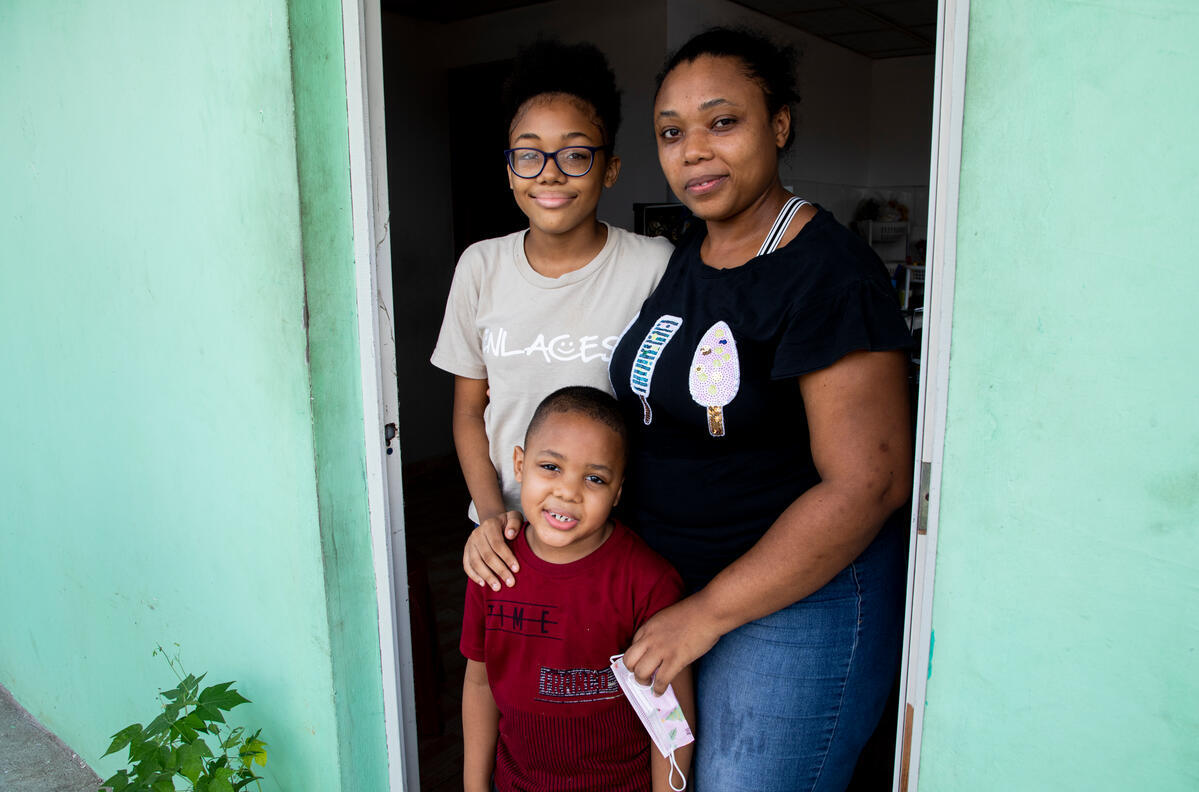 Panama. Dayana and her family are rebuilding their lives in Panama