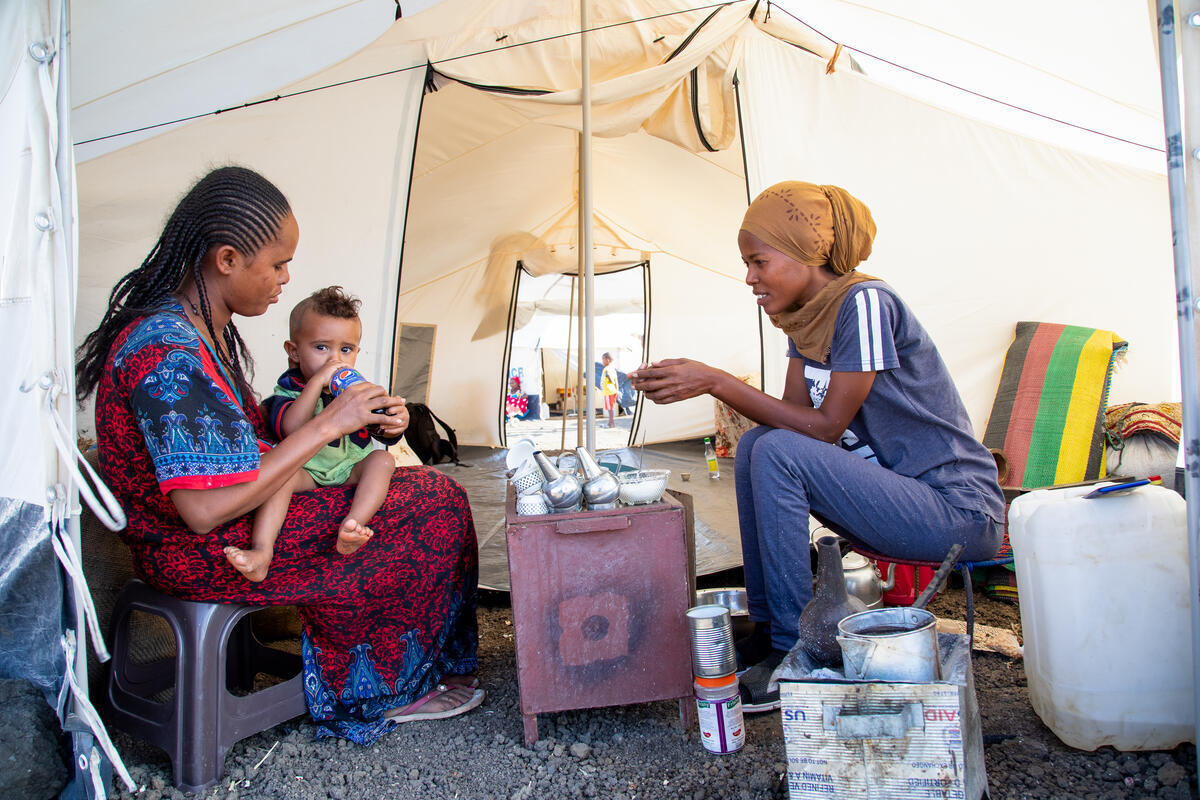 Sudan. Ethiopian refugee flees Tigray