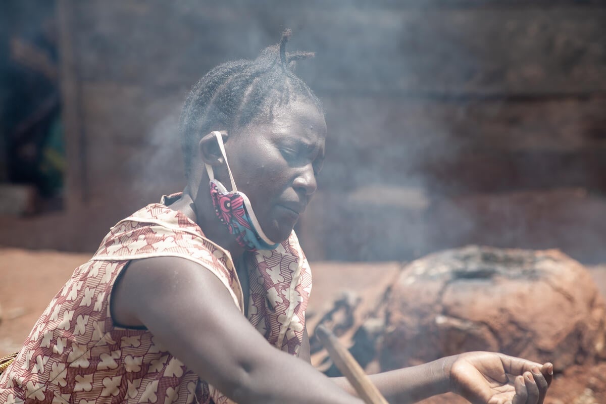 Democratic Republic of Congo. Internally Displaced Persons have a roof over their head again with the support of UNHCR