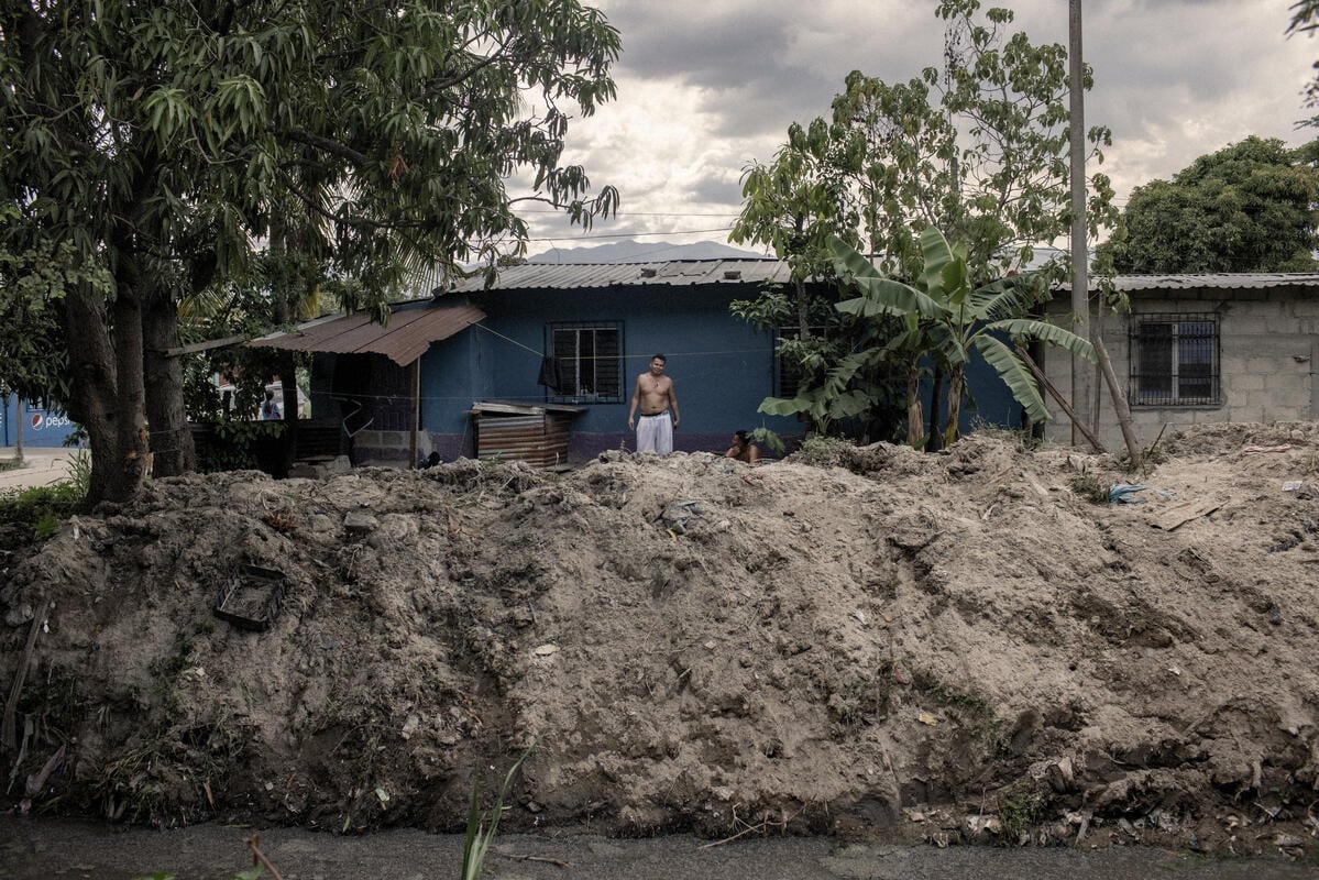 The San Pedro Sula neighbourhood of Choloma was among the hardest-hit by Hurricanes Eta and Iota, which struck in Novmber, 2021.