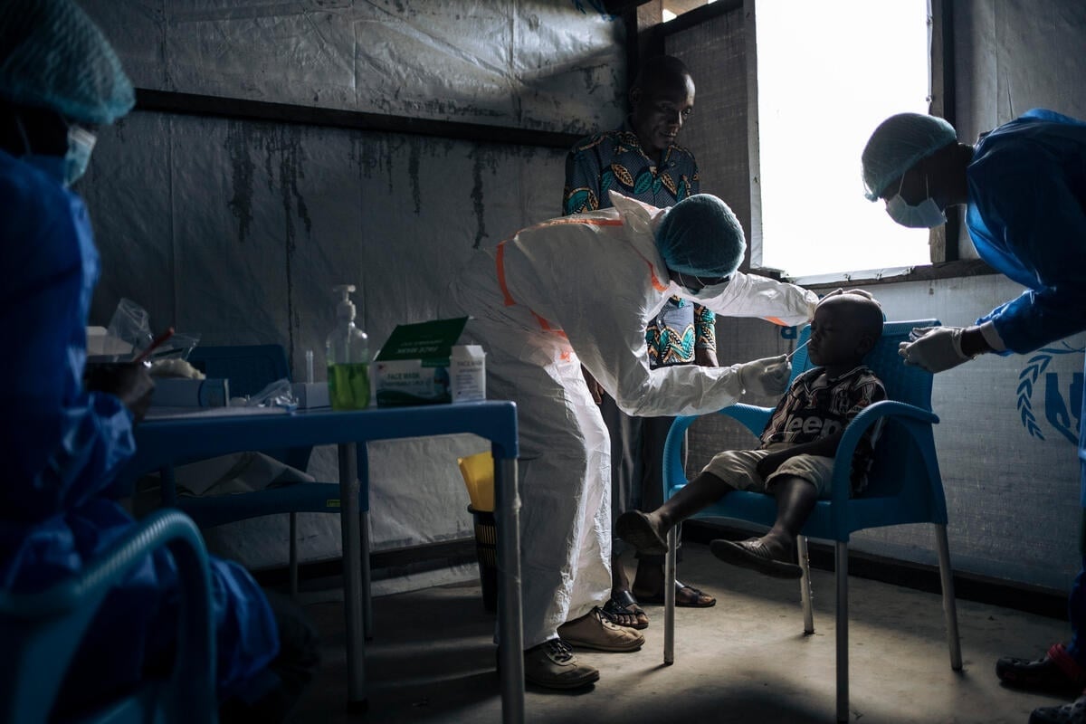 Democratic Republic of Congo. Central African refugees prepare to return home