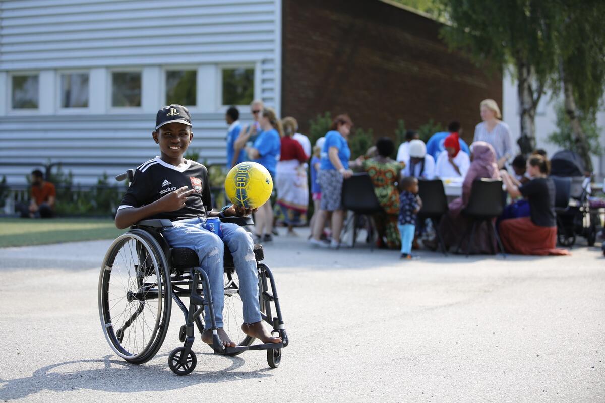 World Refugee Day event in T&auml;by, Sweden