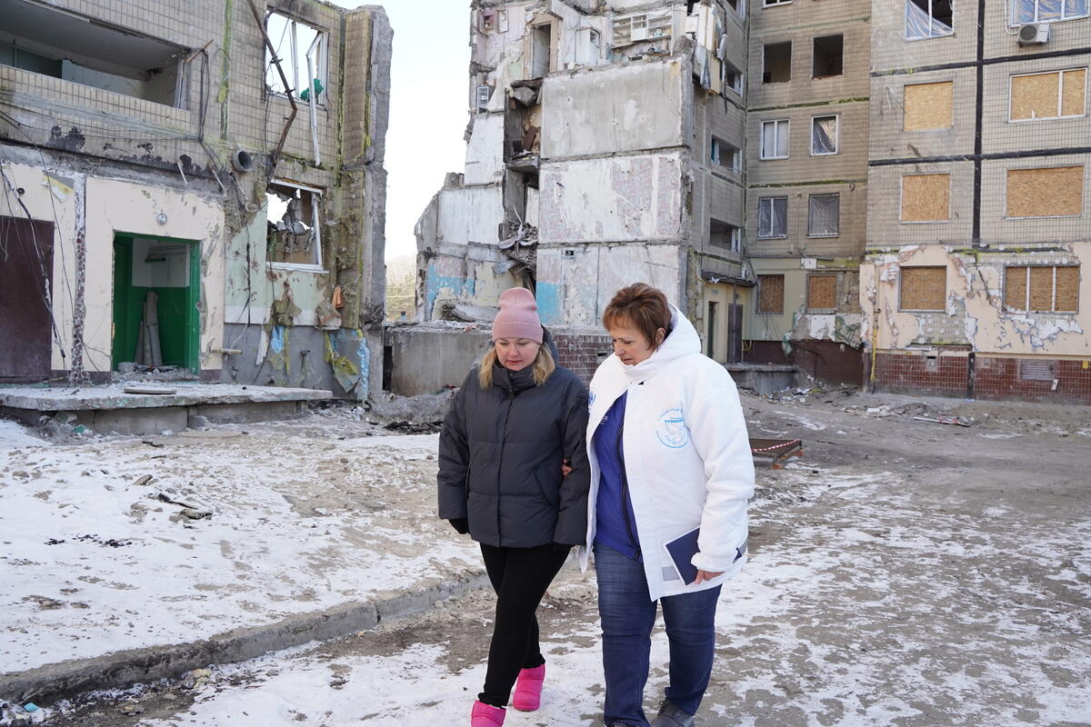 Ukraine. UNHCR's protection work in the war-affected Dnipropretrovska Oblast