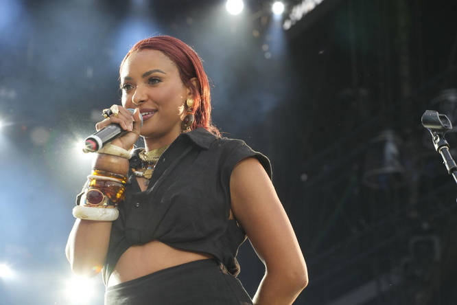 Hungary. Kat Graham, UNHCR Goodwill Ambassador at the Sziget Festival