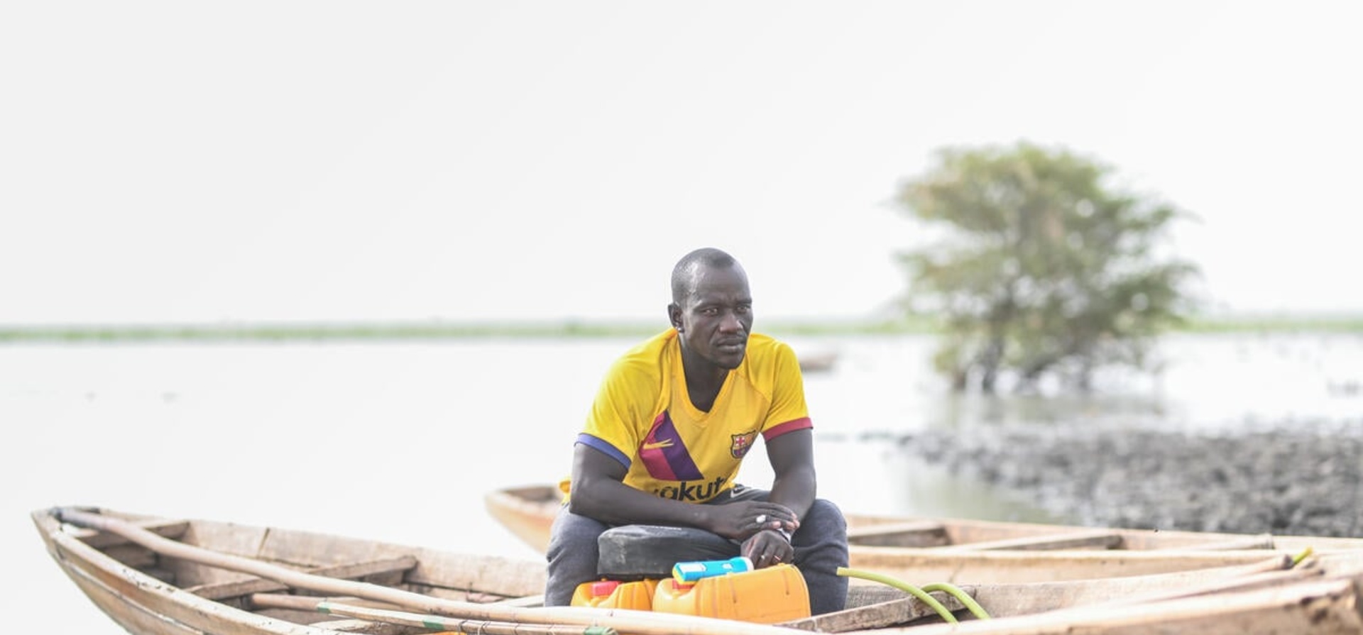 Mauritania. Lake's dwindling waters threaten farming and fishing communities