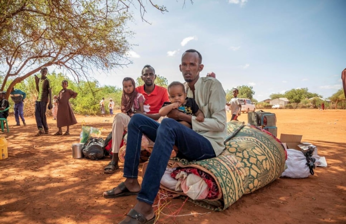 Ethiopia. First group of Somali refugees relocated to new settlement