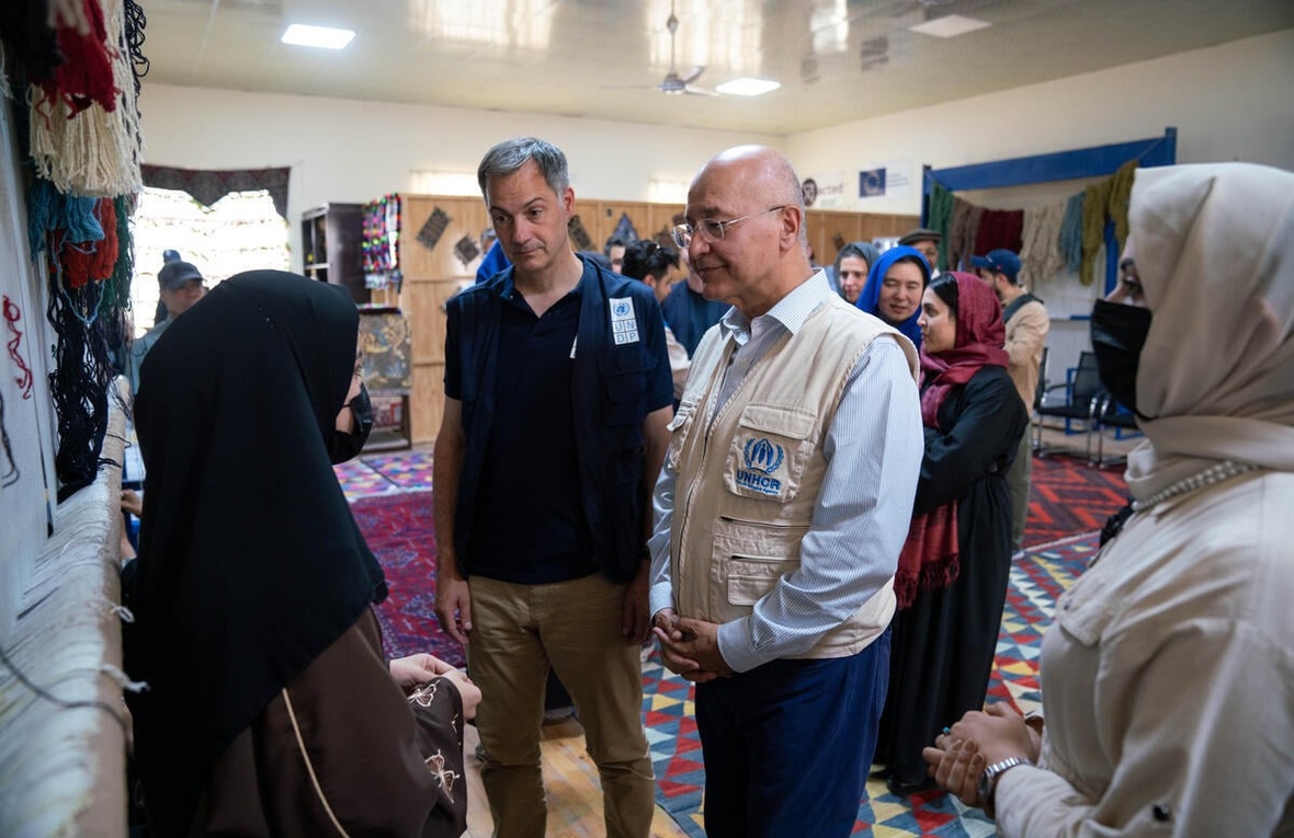 Afghanistan. UNHCR-supported carpet weaving centre creates livelihood opportunities for women
