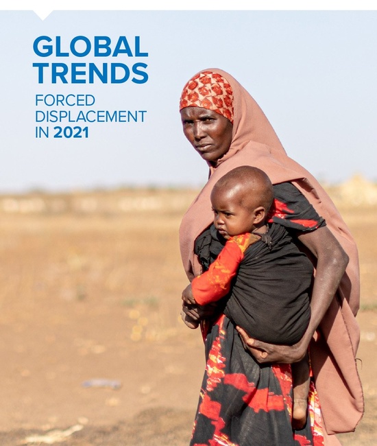 Cover of the 2021 Global Trends report 