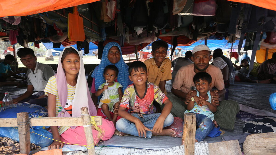 Indonesia. Rohingya refugees seek safety in Aceh after dangerous voyage
