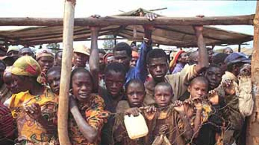 Refugees from Burundi and Rwanda at a camp in Tanzania.