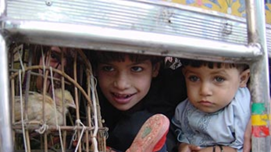 Afghan children return from Pakistan to a hopeful future in Afghanistan.