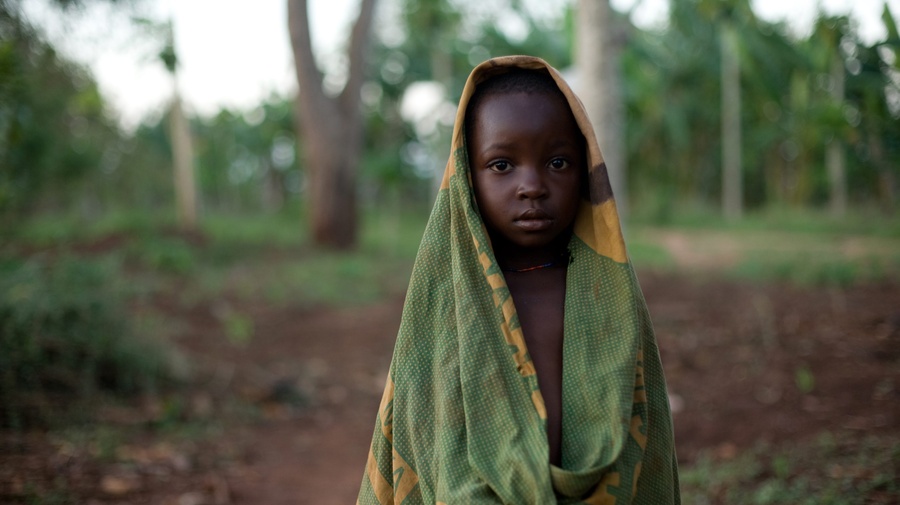 Young Somali Bantu girl in Chogo village, Tanzania