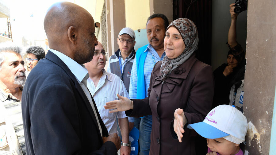 UNHCR's Director for the Middle East and North Africa, Amin Awad visits Aleppo