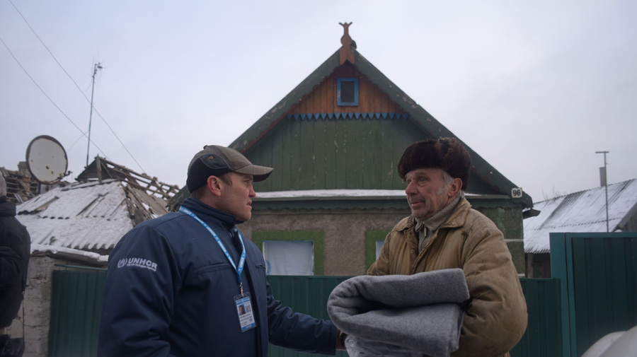 Ukraine. Helping the vulnerable in a town under fire