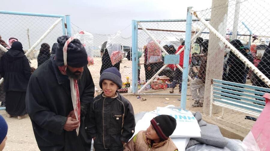 Syria. UNHCR responds to displaced people arriving to Al Hol camp in northern Hasskaeh